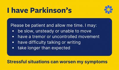 Printable Fight Parkinson's Alert Card (PDF)